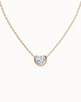 Aura Round Brilliant-cut Diamond Necklace