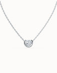 Aura Round Brilliant-cut Diamond Necklace