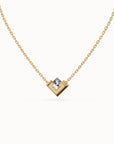 Aura Princess-cut Diamond Necklace
