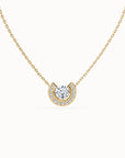Aura Round Brilliant-cut Diamond Necklace with diamonds