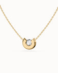 Aura Round Brilliant-cut Diamond Necklace with diamonds