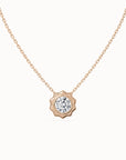 Cannelé Round-cut Diamond Necklace