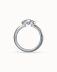 Cannelé Round Brilliant-cut Diamond Solitaire Ring