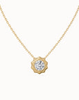 Cannelé Round-cut Diamond Necklace