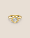 Sunkissed Round Brilliant-cut Diamond Solitaire Ring