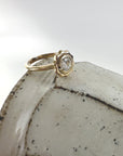 Sunkissed Round Brilliant-cut Diamond Solitaire Ring