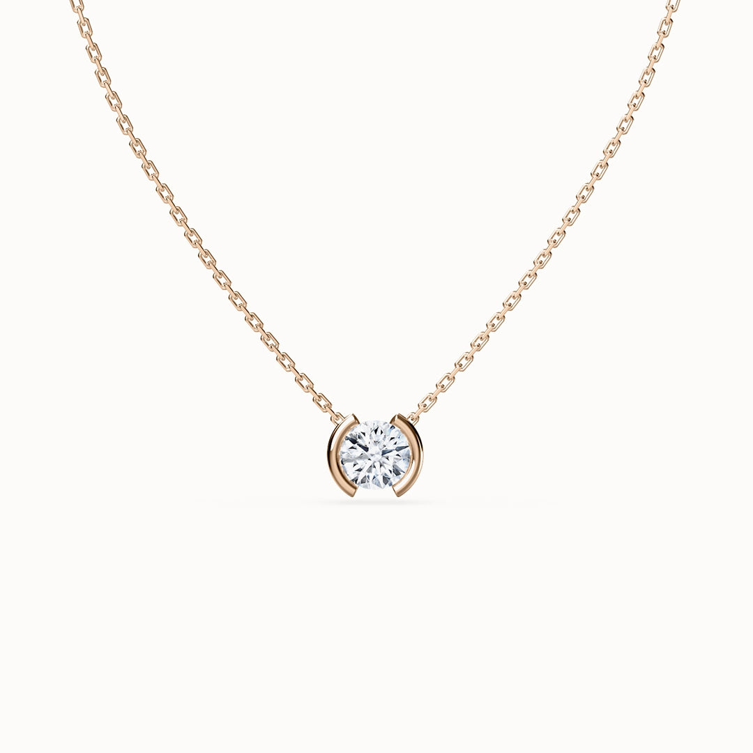 Echo Round Brilliant-cut Diamond Necklace