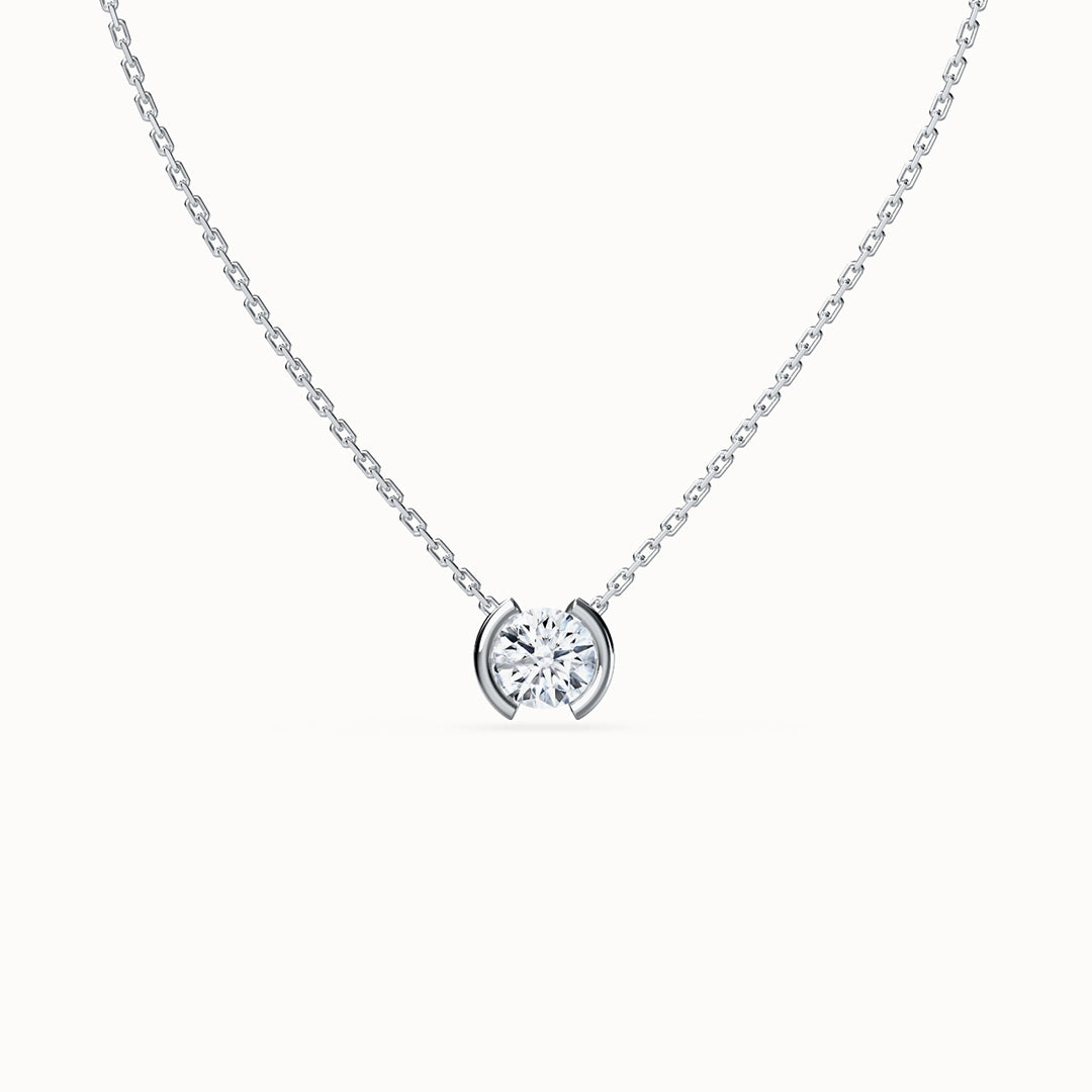 Echo Round Brilliant-cut Diamond Necklace