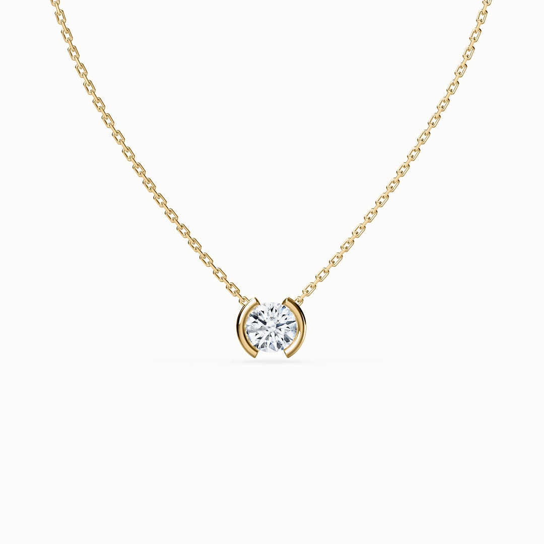 Echo Round Brilliant-cut Diamond Necklace