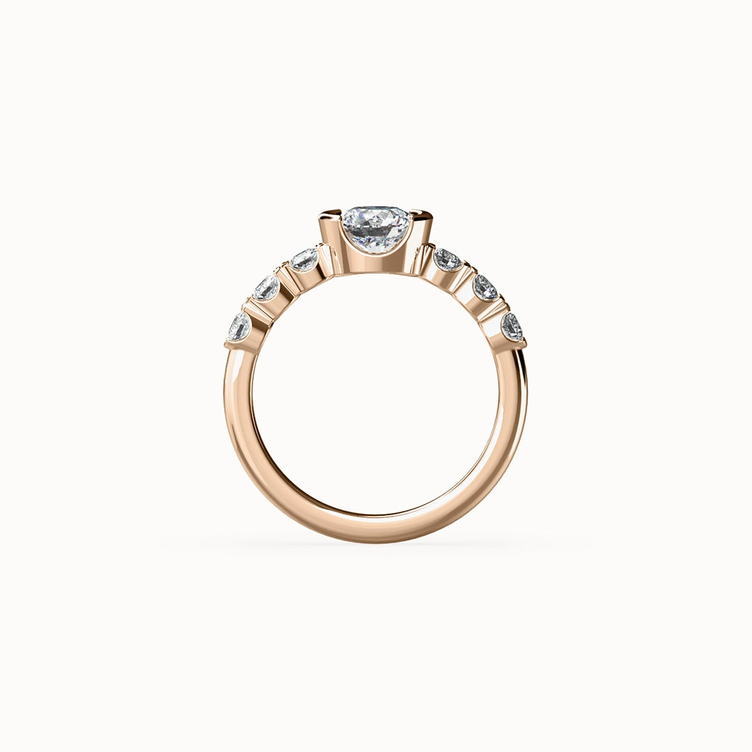 London Round Brilliant-cut Diamond Engagement Ring