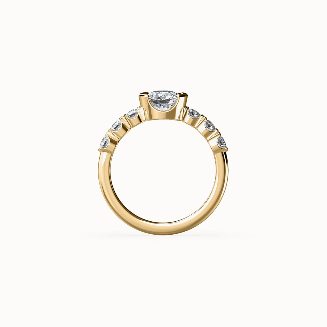 London Round Brilliant-cut Diamond Engagement Ring
