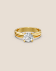 Manhattan Round Brilliant-cut Diamond Engagement Ring