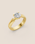Manhattan Round Brilliant-cut Diamond Engagement Ring