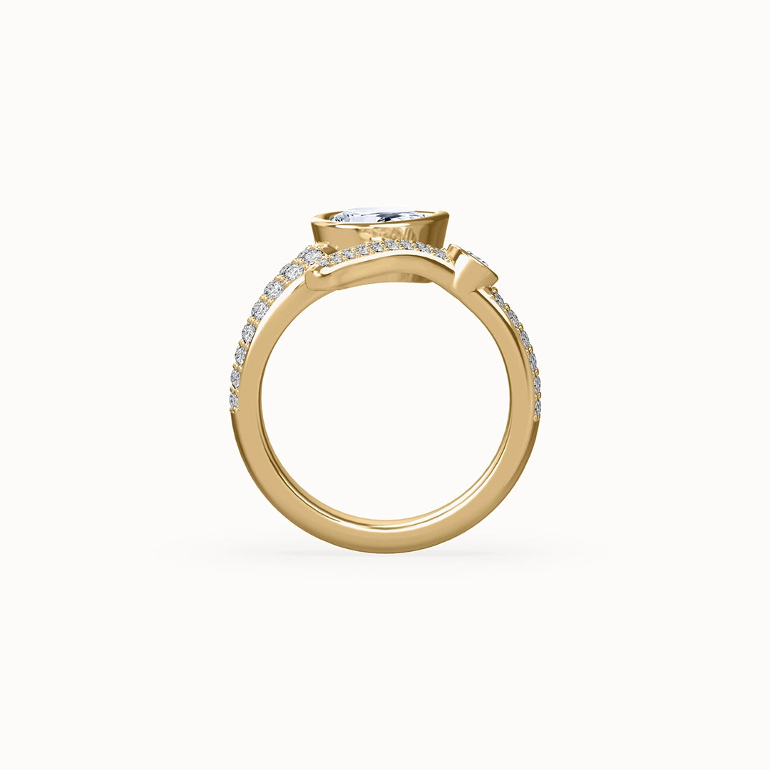 Milan Diamond Toi et Moi Engagement Ring