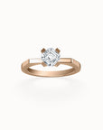 New York Asscher-cut Diamond Engagement Ring