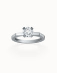 New York Asscher-cut Diamond Engagement Ring