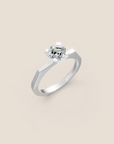 New York bague de fiançailles diamant taille Asscher