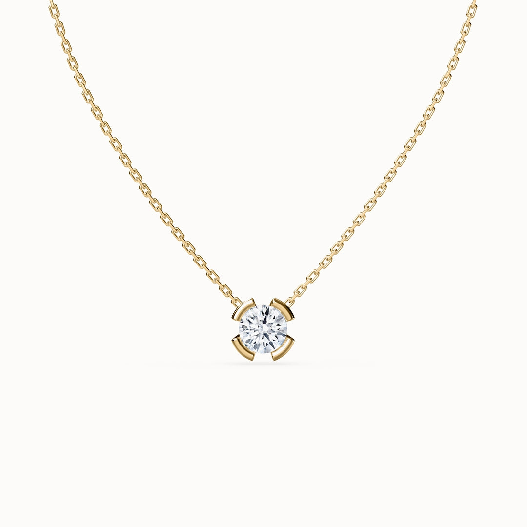 Origin Round Brilliant-cut Diamond Necklace