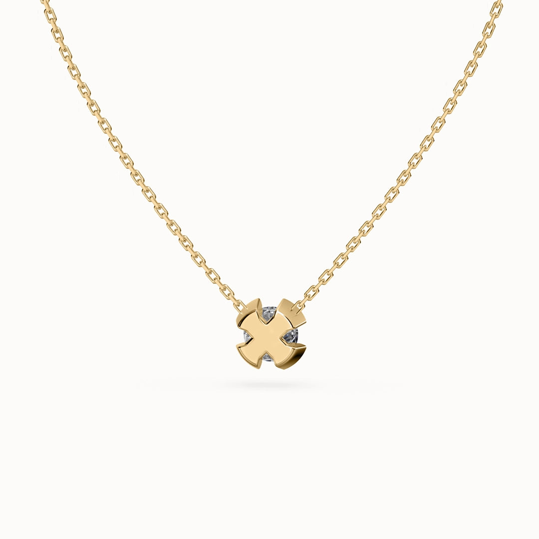 Origin Round Brilliant-cut Diamond Necklace