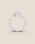 Shoreline bague de fiançailles diamant taille émeraude