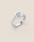 Sunkissed Round-cut Diamond Engagement Ring