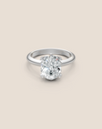 Sunkissed Oval-cut Diamond Solitaire Ring
