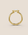 Sunkissed Round-cut Diamond Engagement Ring