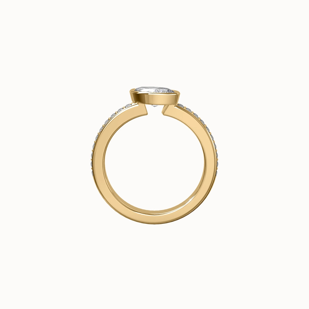 Tahiti Marquise-cut Diamond Engagement Ring