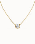 Aura Round Brilliant-cut Diamond Necklace