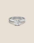 Manhattan Round Brilliant-cut Diamond Engagement Ring