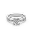 Manhattan Round Brilliant-cut Diamond Engagement Ring