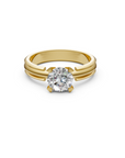 Manhattan Round Brilliant-cut Diamond Engagement Ring