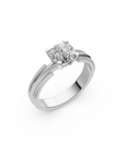 Manhattan Round Brilliant-cut Diamond Engagement Ring
