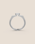 Miami bague de fiançailles diamant taille émeraude