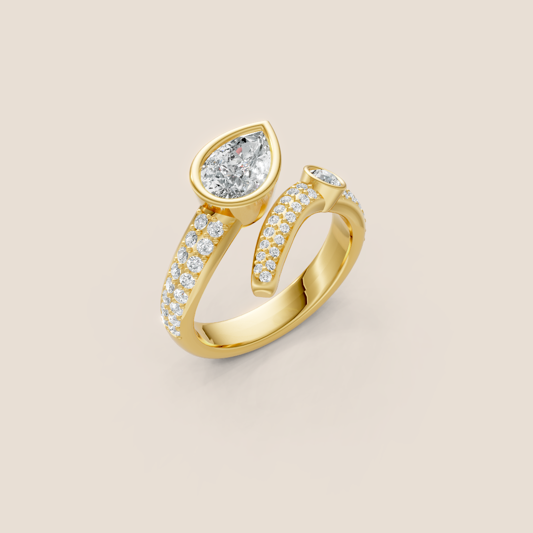 Milan Pear-cut Diamond Engagement Ring
