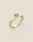 New York bague de fiançailles diamant taille Asscher