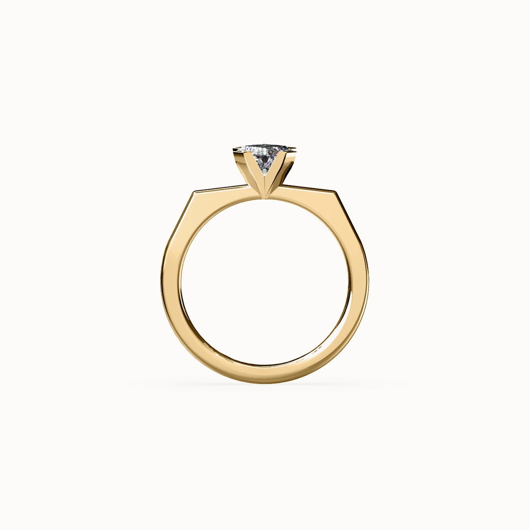 New York Asscher-cut Diamond Engagement Ring