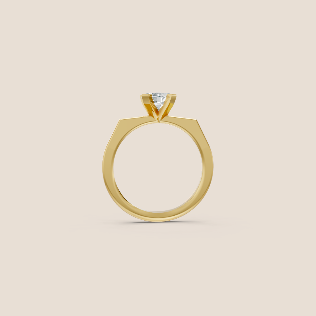 New York bague de fiançailles diamant taille Asscher