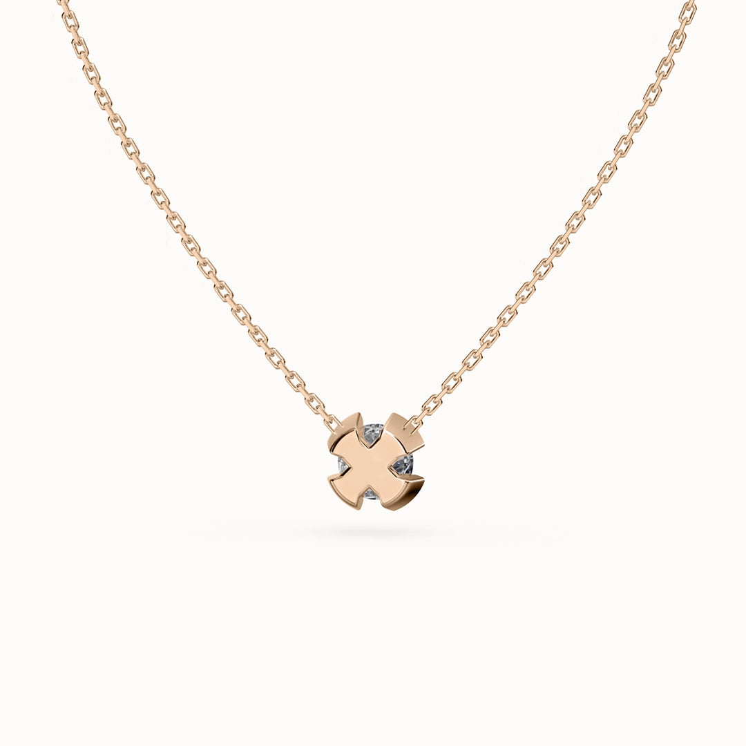 Origin Round Brilliant-cut Diamond Necklace