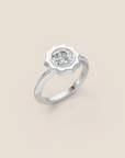 Sunkissed Round-cut Diamond Solitaire Ring