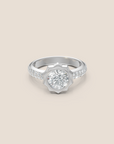 Sunkissed Round-cut Diamond Engagement Ring