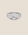 Sunkissed bague trilogie diamant taille ovale