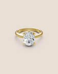 Sunkissed Oval-cut Diamond Solitaire Ring