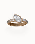 Tahiti Marquise-cut Diamond Engagement Ring