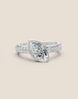 Tahiti bague de fiançailles diamant taille marquise
