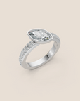 Tahiti bague de fiançailles diamant taille marquise