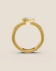 Tahiti bague de fiançailles diamant taille marquise