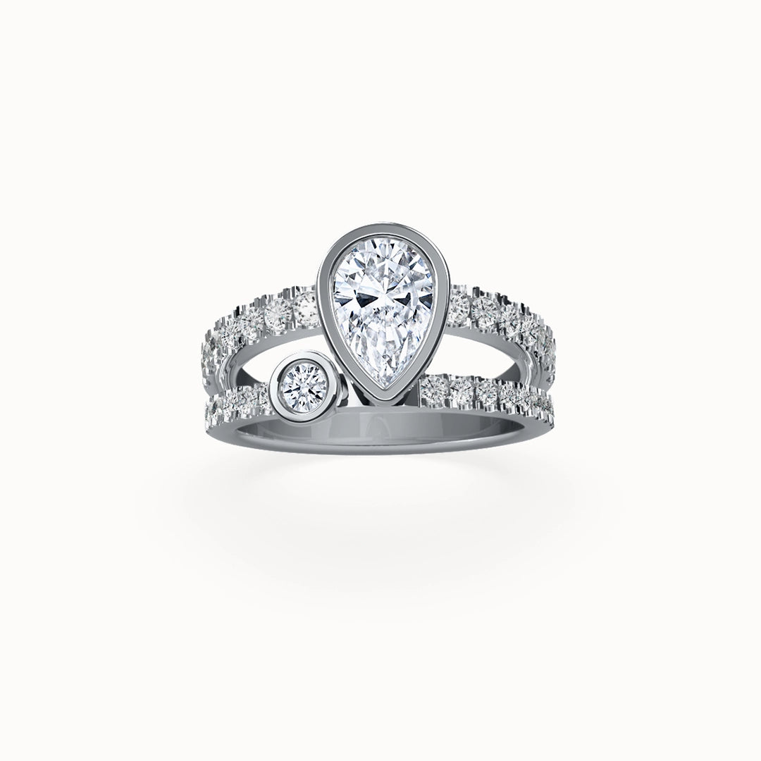 Venice Pear-cut Diamond Engagement Ring