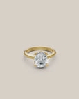 Sunkissed Oval-cut Diamond Solitaire Ring