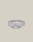 Sunkissed Oval-cut Diamond Trilogy Ring